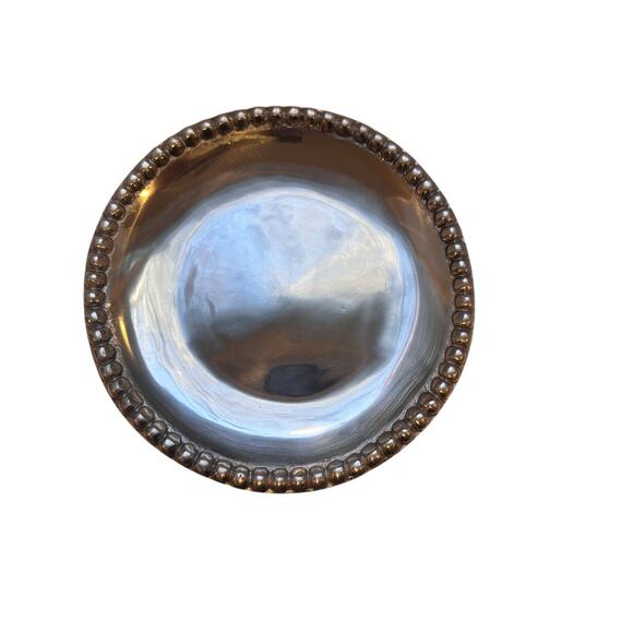 Mexican Silver/Pewter Plate, Serving Bowl & Knife - Picture 3 of 16